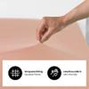 SHC by BaSaTex Jersey Fitted Sheet, 200 x 220 cm, Dusty Pink view 2