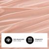 SHC by BaSaTex Jersey Fitted Sheet, 200 x 220 cm, Dusty Pink view 4