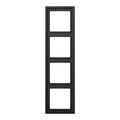JUNG 4-Gang Frame, LS Dark Series, 1 pc., AL 2984 D