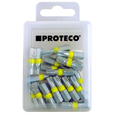 Proteco Werkzeug 25-Piece Professional TX10 Torx Bit Set, C6.3 x 25 mm