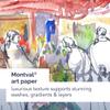 Canson Artist Series Montval Watercolor Cards with Envelopes, 5 x 7 in, 6 Cards (300 g), Artist Paper for Adults and Students view 2