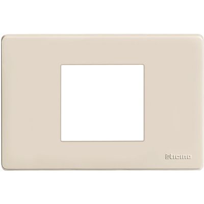 BTicino 503/23A/R 2-Gang Wall Plate, Bronze/White