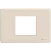 BTicino 503/23A/R 2-Gang Wall Plate, Bronze/White view 1