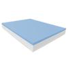 Baldiflex Single Memory Onda Magic Mattress 85 x 190 cm, Silver Safe, Cus. Soap Dish Included view 1