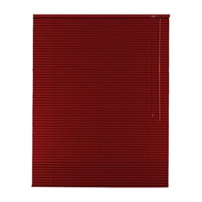 High-Quality Aluminum Venetian Blind 45 x 130 cm, Red, Controls on Right