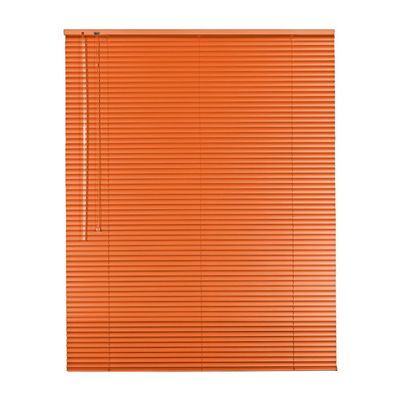 Premium Clamp-Fit Aluminum Venetian Blind, Orange, 70 x 200 cm
