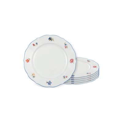 Seltmann Weiden Sonate Streublume 6-Piece Breakfast Plate Set