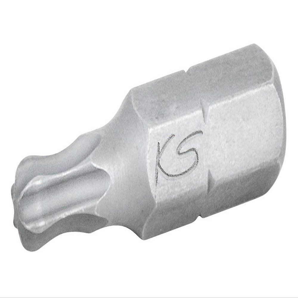 KS Tools 911.3390 1/4" CLASSIC TX Bit, 25 mm, Ball Head, TX10, 5-Pack