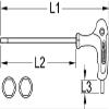 KS Tools 151.2692 ERGOTORQUEplus 6 mm T-Handle Hex Key view 3