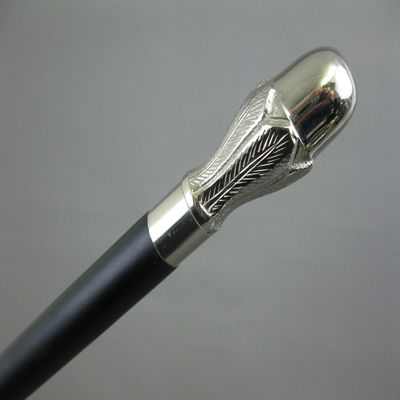 Silver Walking Cane Hiking Stick 95 cm M25
