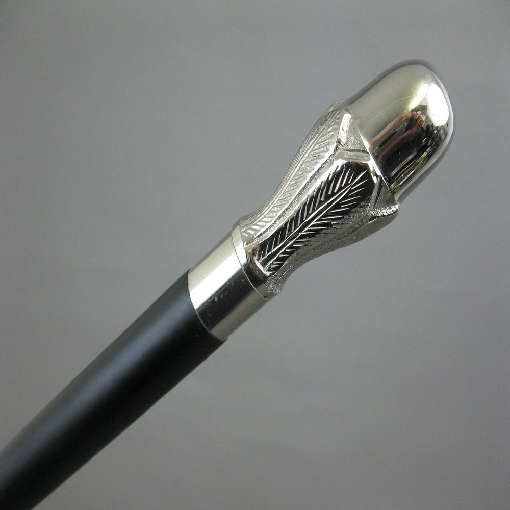 Silver Walking Cane Hiking Stick 95 cm M25