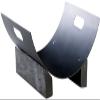 Carlo Milano Metal Fireplace Wood Holder for Decorative Firewood Storage view 2