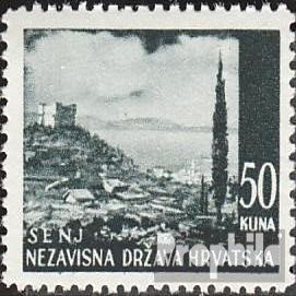 Croatia No. 64 MNH ** 1941 Landscapes