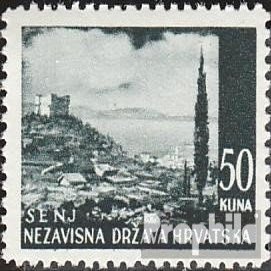 Croatia No. 64 MNH ** 1941 Landscapes