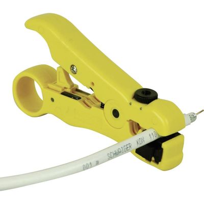 SCHWAIGER ABI212/531 Cable Stripper for RG59, RG6, RG7 and RG11 Coaxial Cables