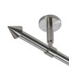 BASIT Curtain Rod, Stainless Steel Look, 16 mm, Single-Track, 360 cm, D11 view 1