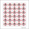 LEMAX Mini Symbol GHS 03 Oxidizing Substances, Self-Adhesive Film, 20 x 20 mm, 30 per Sheet view 1