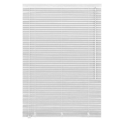 Easy-Shadow Wooden Venetian Blind, 135 x 190 cm, White, Left-Side Control, Custom-Made