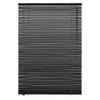 Easy-Shadow Wooden Blind, Bamboo Venetian Blind, Solid Wood Roller Blind, 170 x 160 cm, Black, Left-Side Operation — Made to Measure view 1