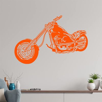 Chopper Wall Decal in 6 Colors - Wall Sticker for Kitchen, Living Room, Bedroom, and Bathroom
