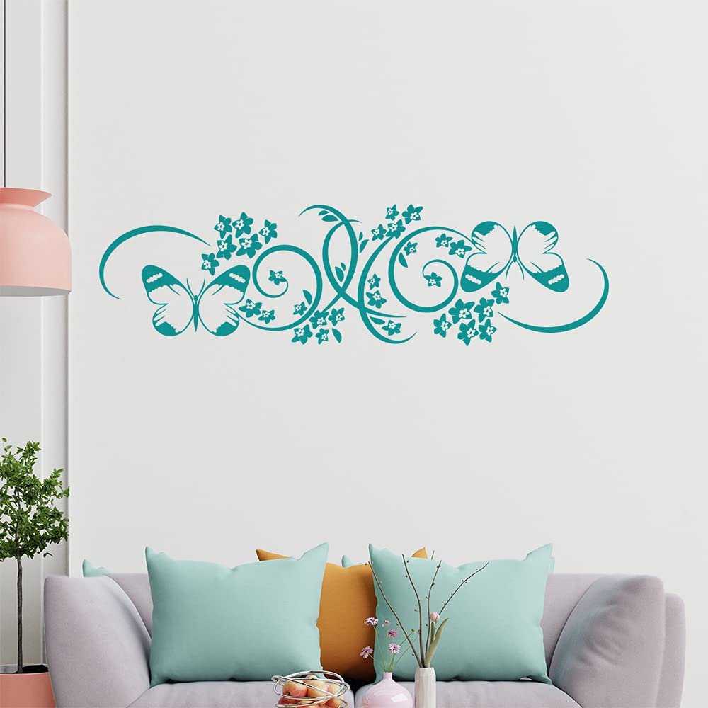 Butterfly Vine Wall Decal, 6 Sizes