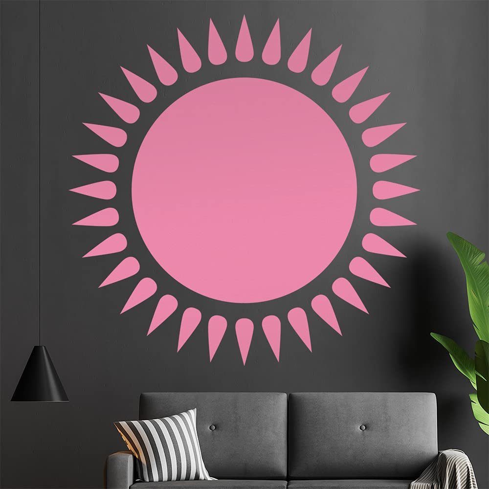 Sun Ornament Wall Decal in 6 Sizes – Wall Sticker for Kitchen, Living Room, Bedroom, and Bathroom