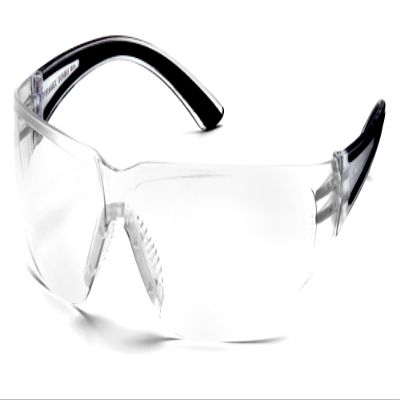 Pyramex ESB3610ST CORTEZ H2X Anti-Fog Lens with Black Temples, Clear