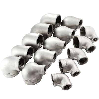 3/8" x 1/4" Threaded Elbow Reducer, Sanitary Stainless Steel Pipe Connector