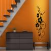 Grandora Elainore I Hibiscus Floral Vine Wall Decal, White, 58 x 139 cm view 2