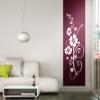 Grandora Elainore I Hibiscus Floral Vine Wall Decal, White, 58 x 139 cm view 3