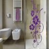 Grandora Elainore I Hibiscus Floral Vine Wall Decal, White, 58 x 139 cm view 4