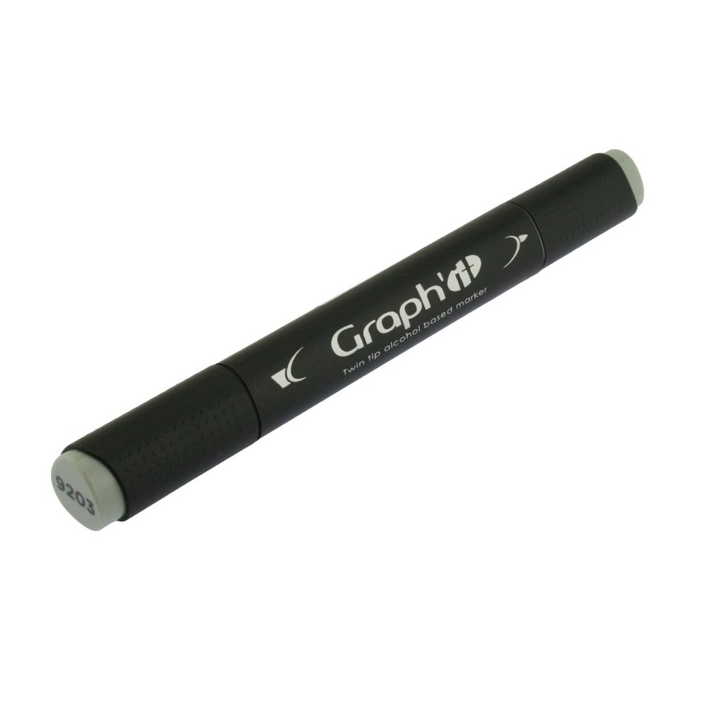 Graph'it Twin-Tip Art and Design Marker Pen – 9203 Green Grey 3