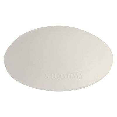 Bumms Door Stopper Wall Buffer, Self-Adhesive and Screw-On, 60 mm, White, 3-Pack