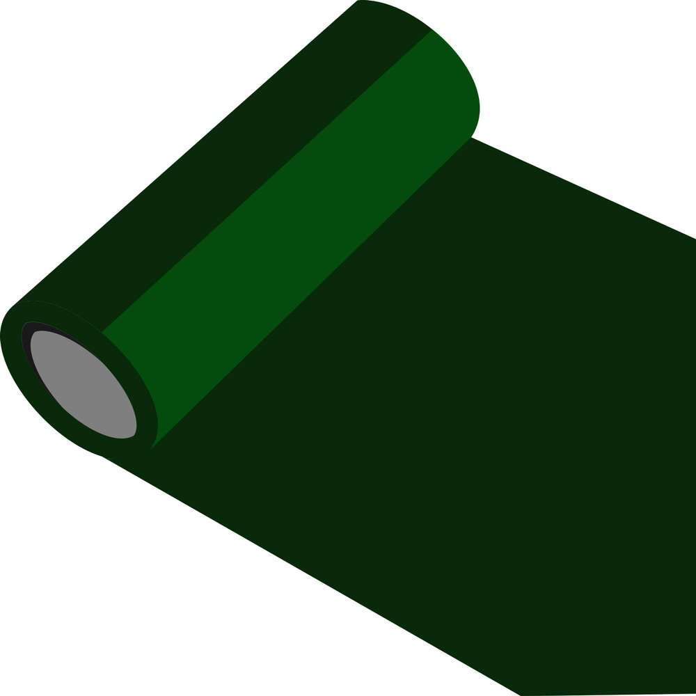 Glossy Dark Green Adhesive Vinyl Film, 5 m × 63 cm