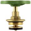 derClou24 Grease-Chamber Valve Bonnet, Brass, for 1/2 in DN15 Angle and Straight-Through Valves, Gold view 1