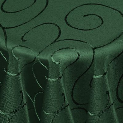 DecoHomeTextil Kringel Oval Tablecloth 160 x 300 cm, Dark Green