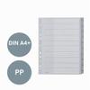 Leitz A4 Index Dividers, 10 Numbered Plastic Tabs, Gray, 12800000 view 2