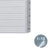 Leitz A4 Index Dividers, 10 Numbered Plastic Tabs, Gray, 12800000 view 3