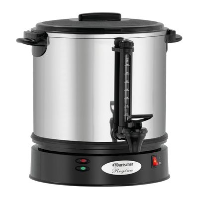 Bartscher A190146 Stainless Steel Regina Plus 40T Coffee Maker, Silver, 230 V, 1.2 kW, 6.8 L, W 265 x D 95 x H 265 mm