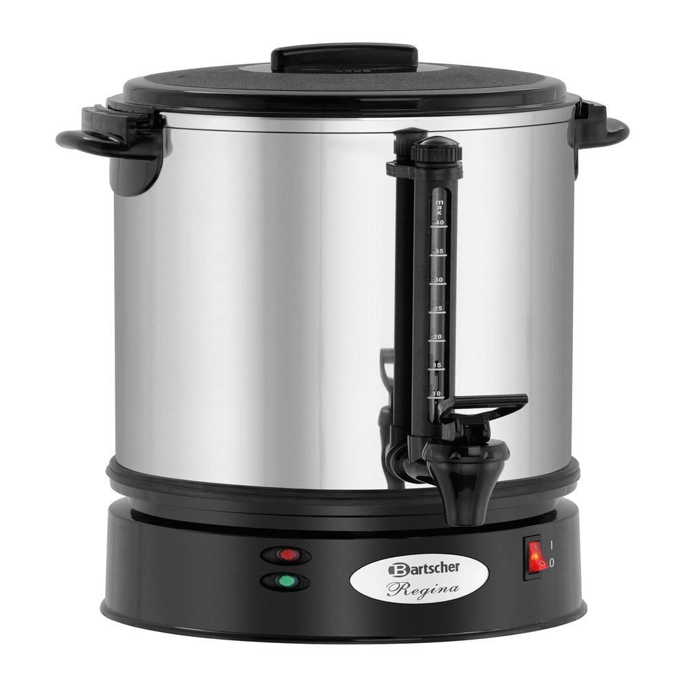 Bartscher A190146 Stainless Steel Regina Plus 40T Coffee Maker, Silver, 230 V, 1.2 kW, 6.8 L, W 265 x D 95 x H 265 mm