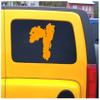 Greater Plön Lake Sticker, 21 x 25 cm, Light Gray view 3