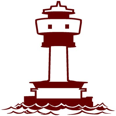 Samunshi Kiel Lighthouse Sticker, 8 Sizes, 25 Colors (20 x 25 cm, Burgundy)