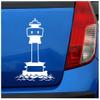Samunshi Kiel Lighthouse Sticker, 8 Sizes, 25 Colors (20 x 25 cm, Burgundy) view 3