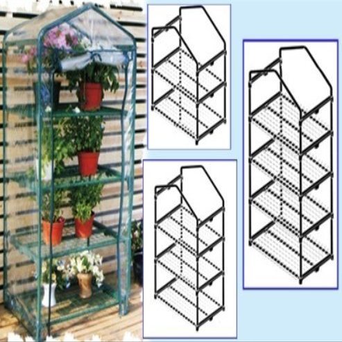Greenhouse Shelving Unit with 3 Shelves – 69 x 49 x 130 cm