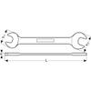 Bahco Metric Double Open-End Wrench, Chrome-Plated view 3