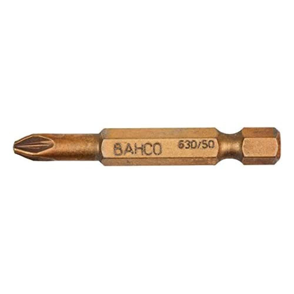 Bahco 63D/50PZ2 Diamond Bits for Pozidriv Screws, 50 mm, PZ2, 5-Pack