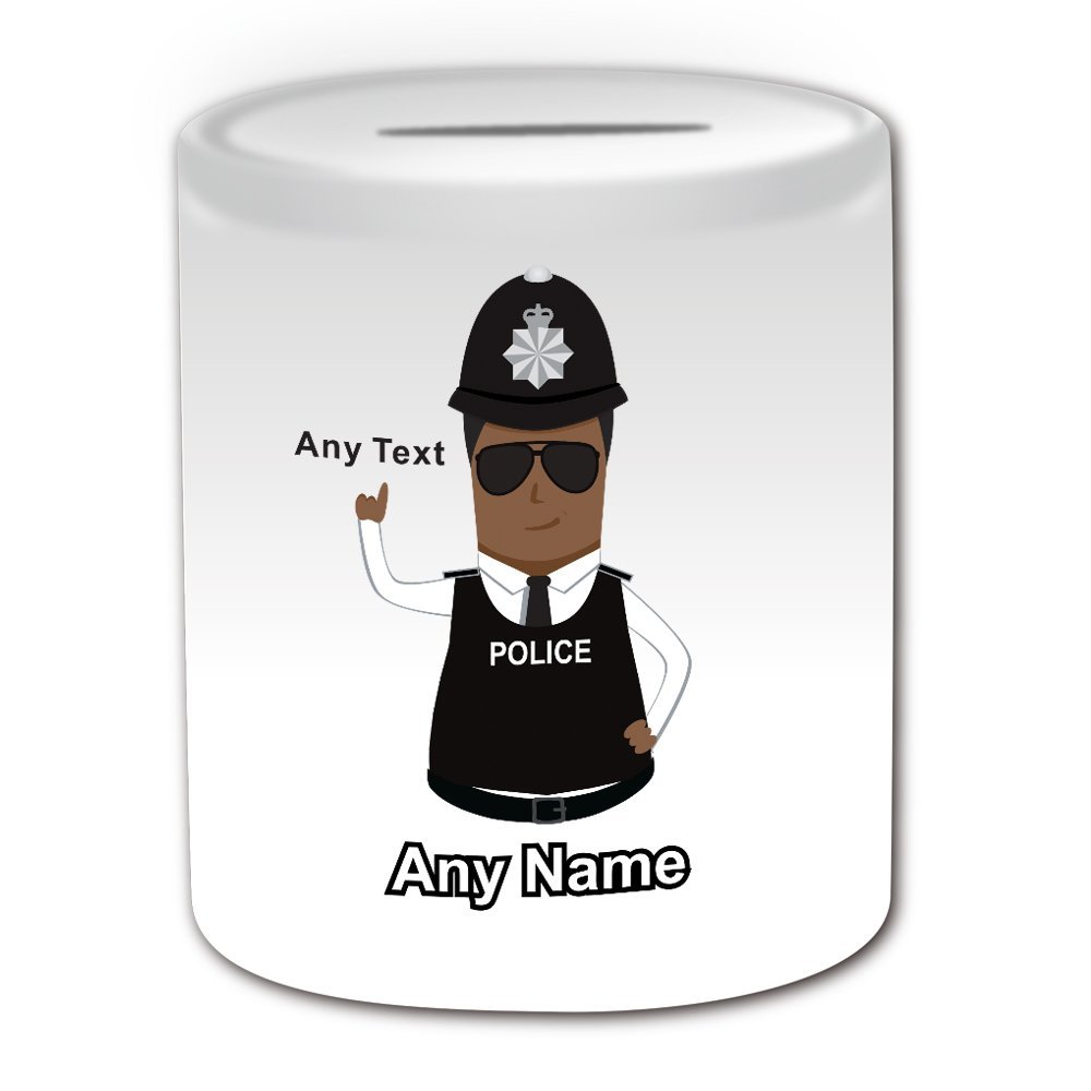 Personalized Police Officer Money Box