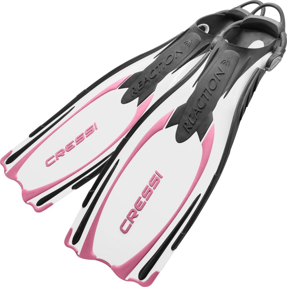 Cressi Reaction EBS Open-Heel Fins, Pink, S/M, BE096440