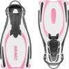Cressi Reaction EBS Open-Heel Fins, Pink, S/M, BE096440 view 4