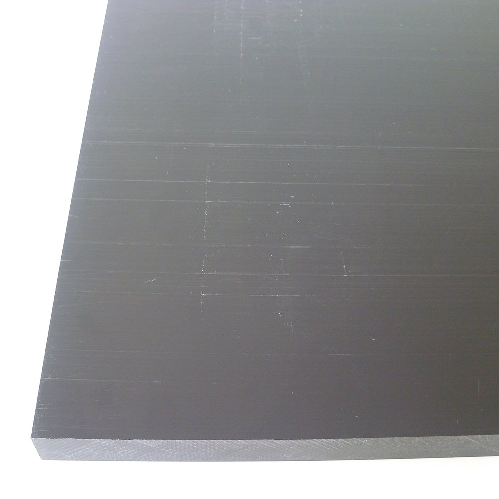 B&T Metall Black POM-C Sheet, 15.0 mm Thick, 200 x 1000 mm